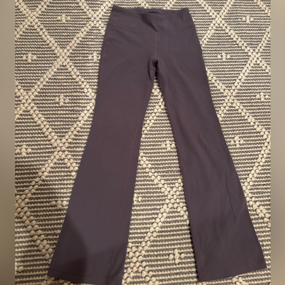 Athleta girl, purple flare leggings size M 8/10